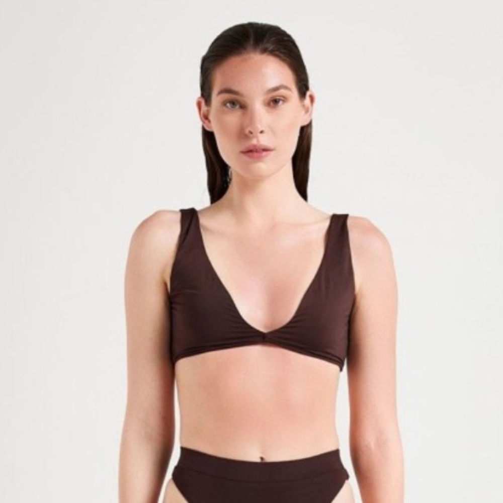 Myra Swim ‘Blake’ Top in Chocolate